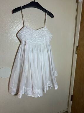 Forever that girl baby doll white cotton dress small